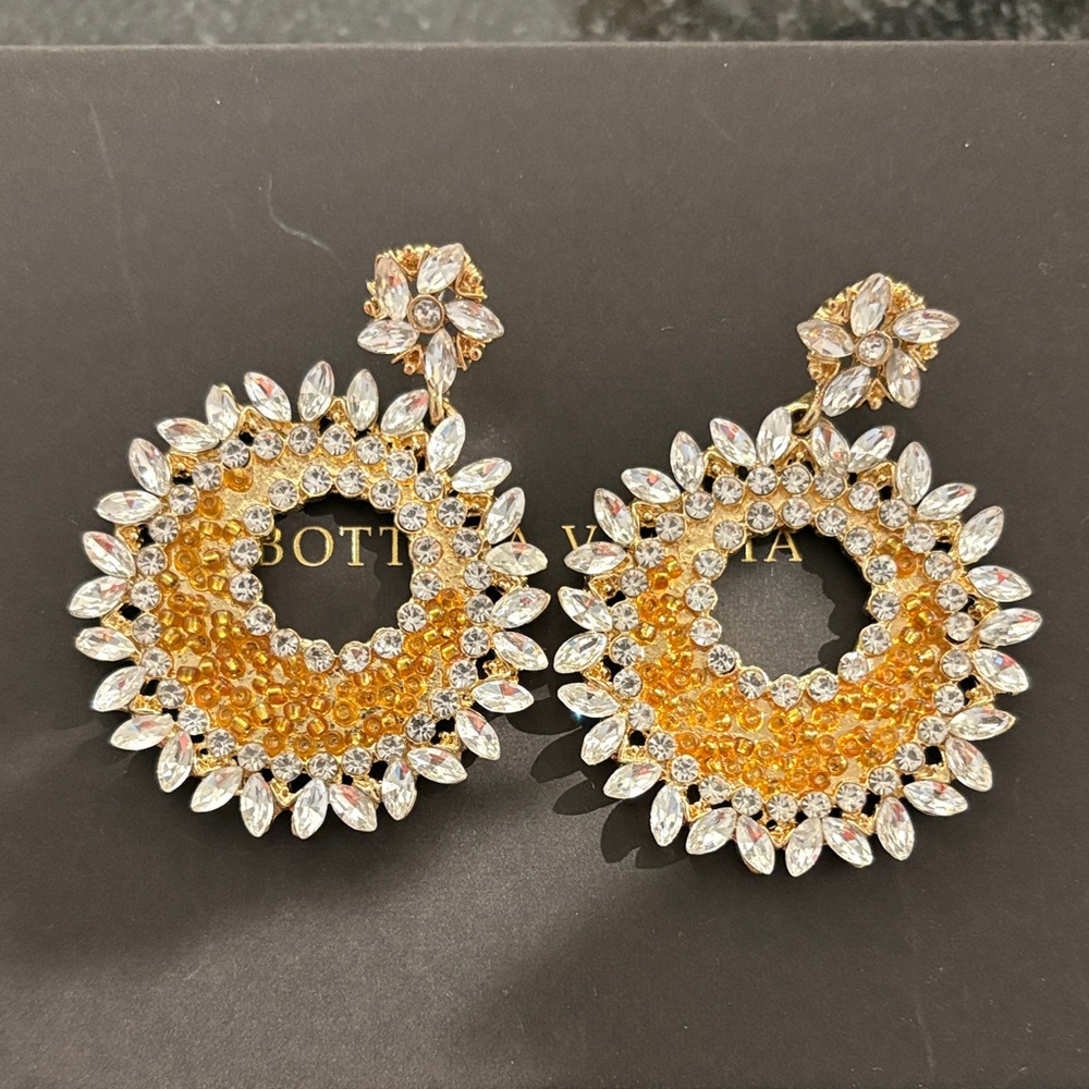 Zara Gold and Silver Floral Earrings